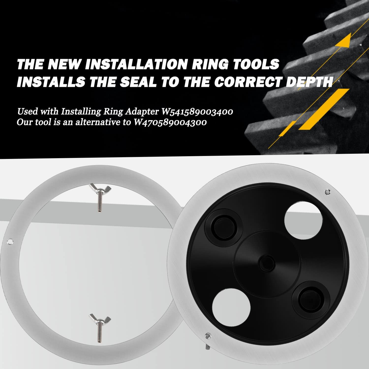 Camoo Detroit Diesel DD13 DD15 Crankshaft Front Oil Seal Installer & Remover with Seal Install Ring Tool Adapter W541589003400