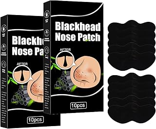 Ninge Blackhead Nose Patch Charcoal Blackhead Remover Pore Strips for Face Nose Pores- Blackhead Removers - Blackhead Remover Strip - Black Head Nose Strips Black Head Remover Stripes