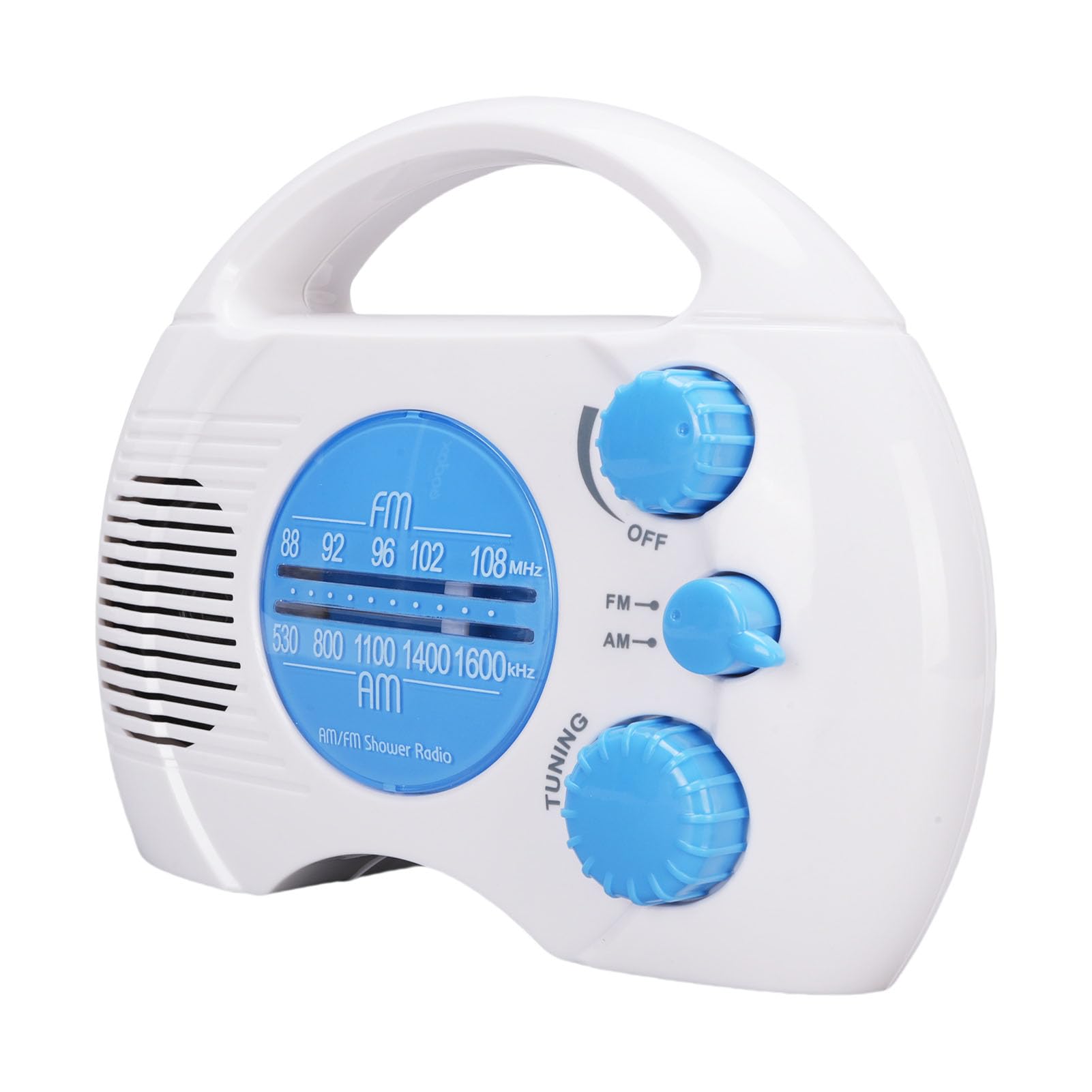 Shower Radio Water Proof, Adjustable Volume Portable AM FM Bathroom Radio Mini Shower Speaker for Home, Hot Tub, Bathroom, Easy Tuning-image-25