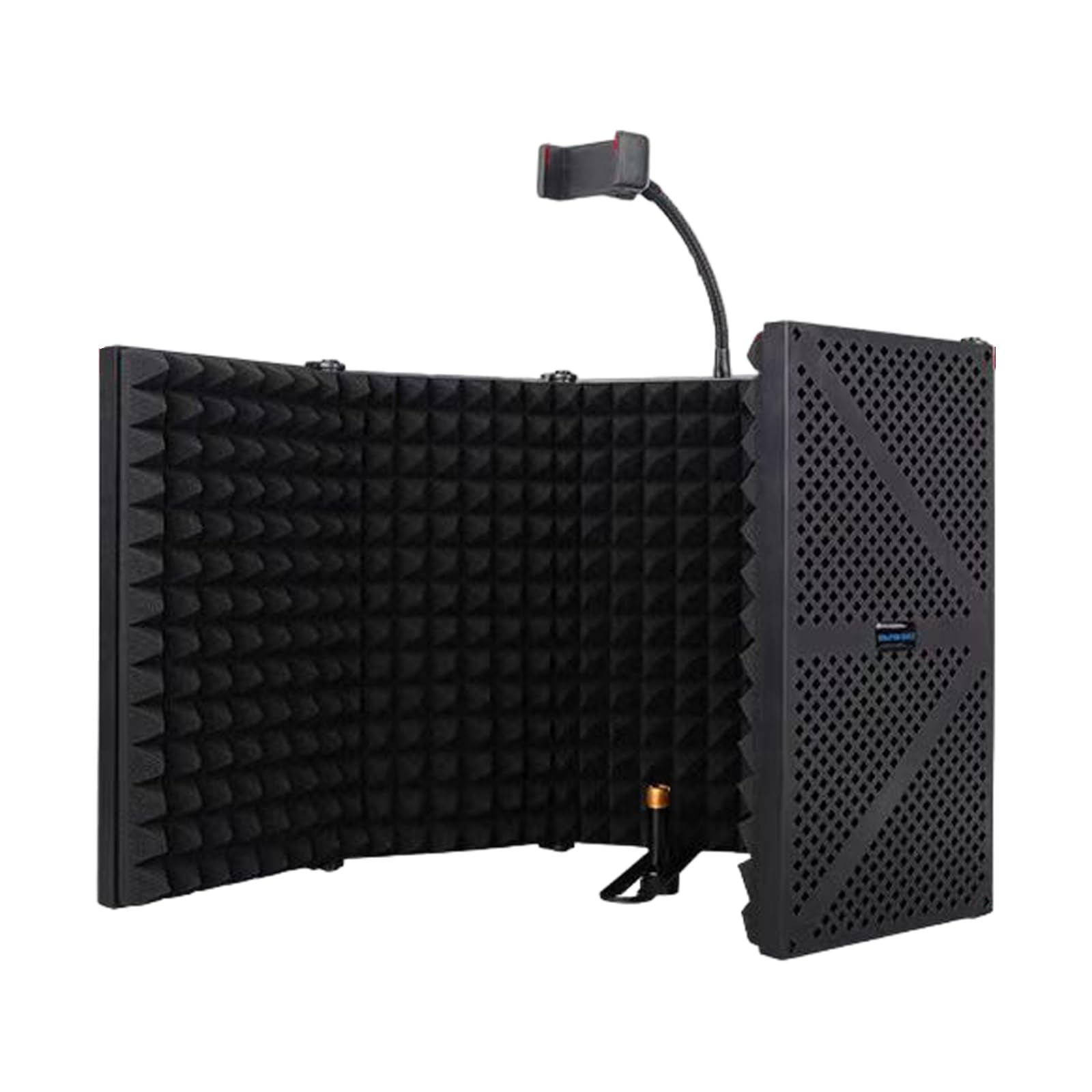Greabuy Escudo de aislamiento de micrófono, reflector de sonido plegable para estudio y ruido doméstico