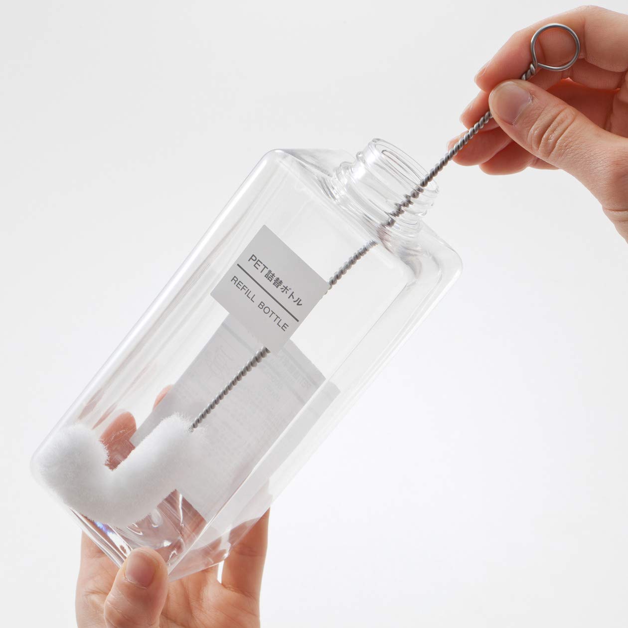 Muji Japan Bottle Brush to wash Up Corner, per sapone ricarica bottiglia