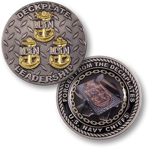 US Navy Deck-Plate Leadership Challenge Coin
