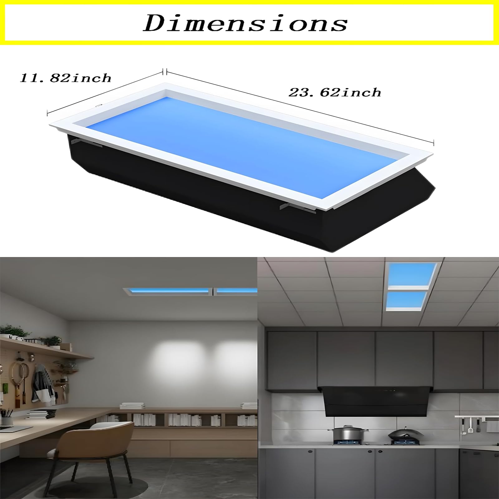 30X60 Cm Wpuszczana Lampa Sufitowa Blue Sky, Inteligentne Regulowane śWiatłO SymulująCe śWiatłO Dzienne, Efekt Naturalnego Nieba Do UżYtku Komercyjnego W Domu IntegratedCeiling