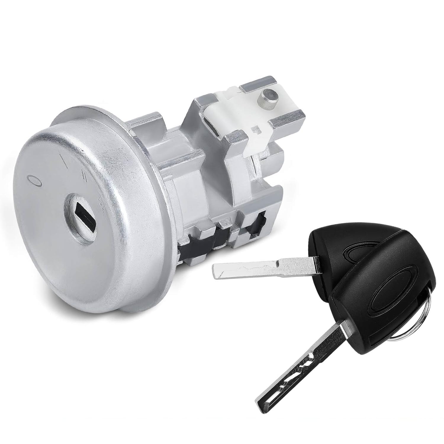 Replacement Parts for Ignition Lock Cylinder Zamak 5 with 2 Keys for Ford Fiesta 2011-2019 AE8Z11582D Mod-A58PP-64962