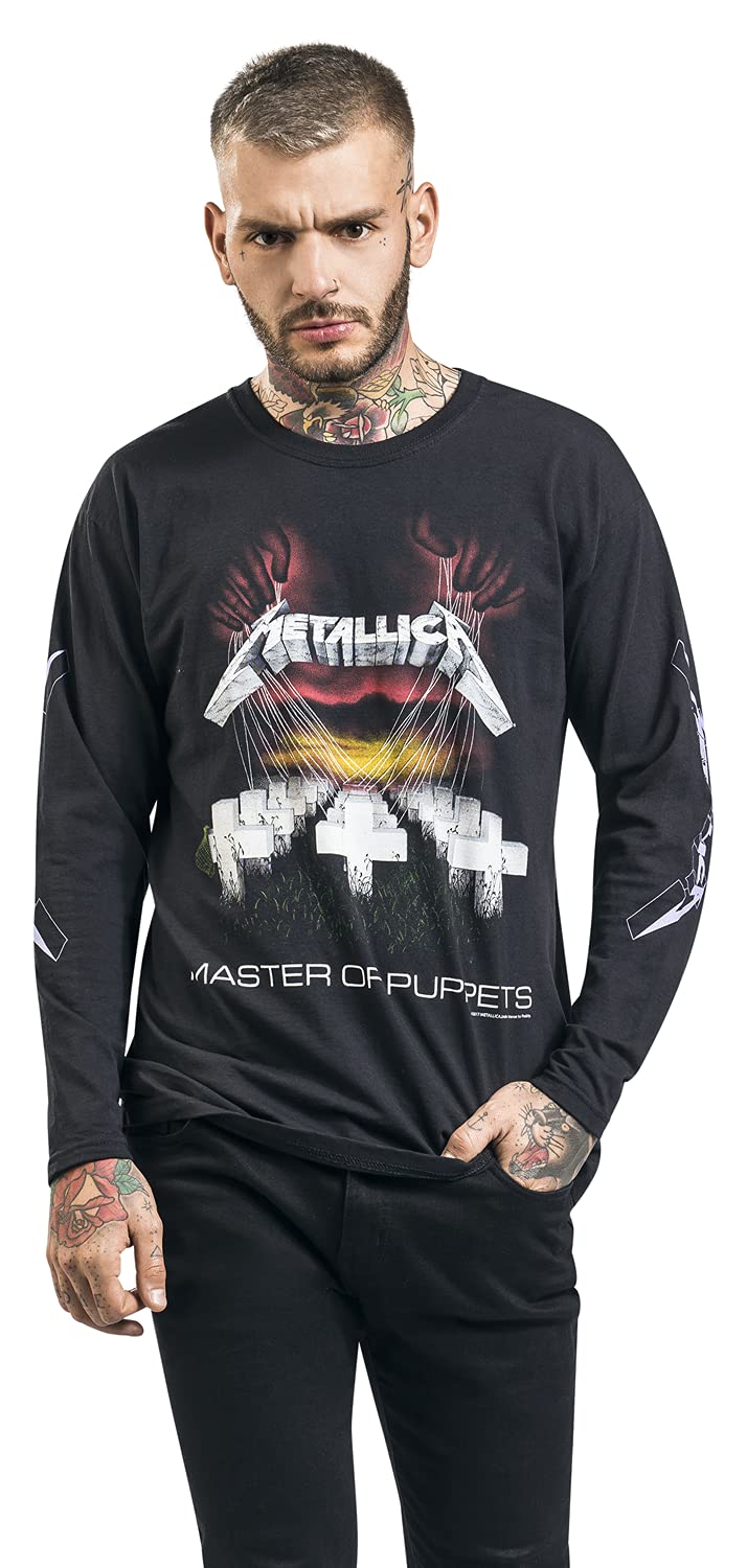 Metallica Master of Puppets Männer Langarmshirt schwarz Band-Merch, Bands