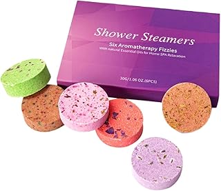 STAHAD 6 Pçs Pastilhas De Banho Ferramentas Domésticas Óleo Essencial Vapor Presentes De Relaxamento Para Mulheres Pastilhas De Óleo Essencial Vaporizadores De Banho Para Mulheres