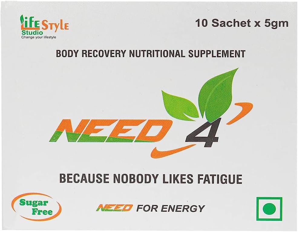 Need 4 Energy Powder Sachet – Body Recovery Nutritional Supplement – Instant Energy Booster – Each Sachet 5g (Pack of 30 Sachets) for Stamina & Endurance