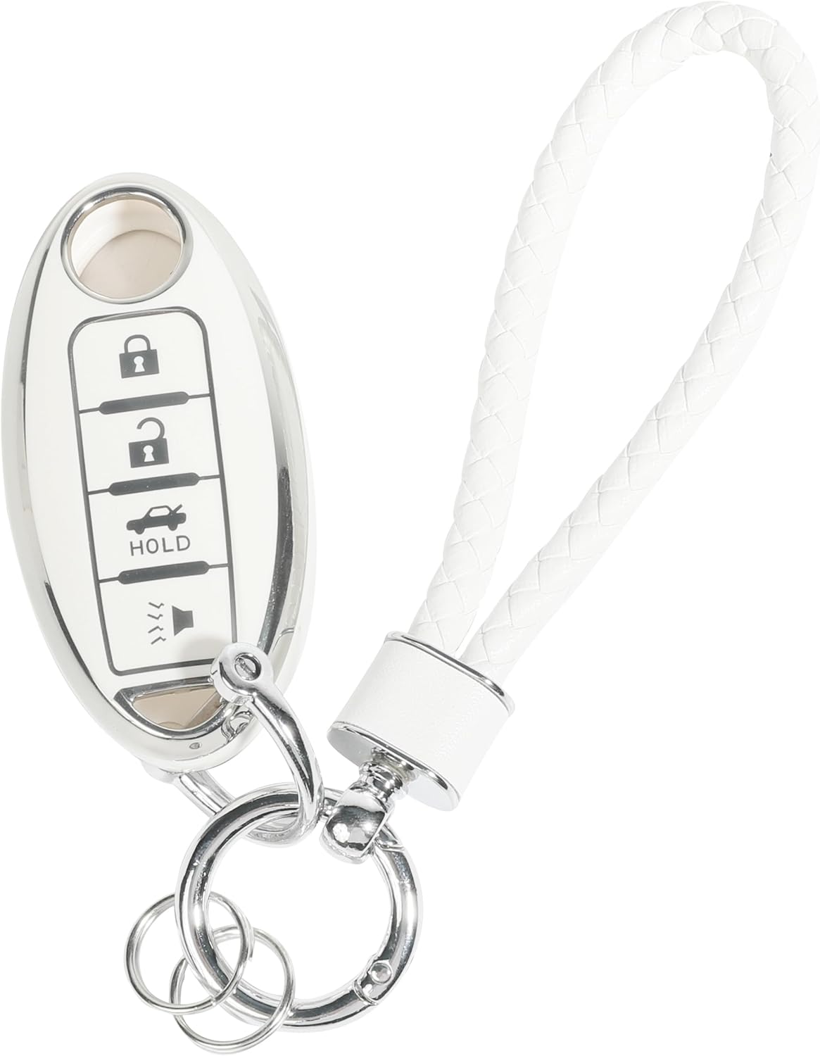 Zlirfy Smart Remote Key Fob Cover,Key Covers for Car Keys