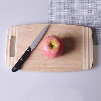 Amazon | まな板 無垢材 ストリップ キッチンまな板 両面使用