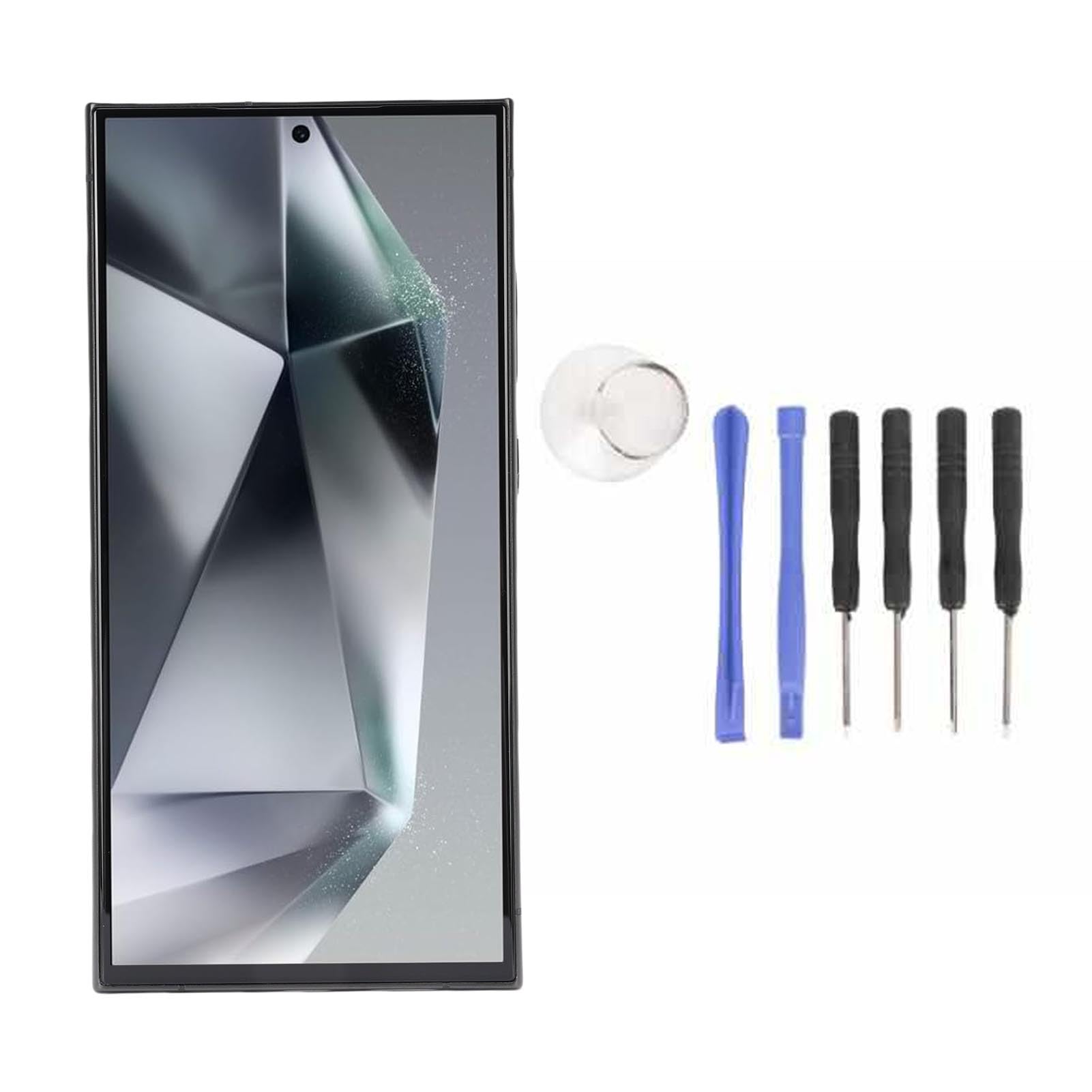 Alomejor Wymiana Ekranu Telefonu do S24 Ultra 5G Digitizer z obsługą Linii Papilarnych Zespół Ekranu 6,8 Cala dla łatwej Instalacji (BLACK)