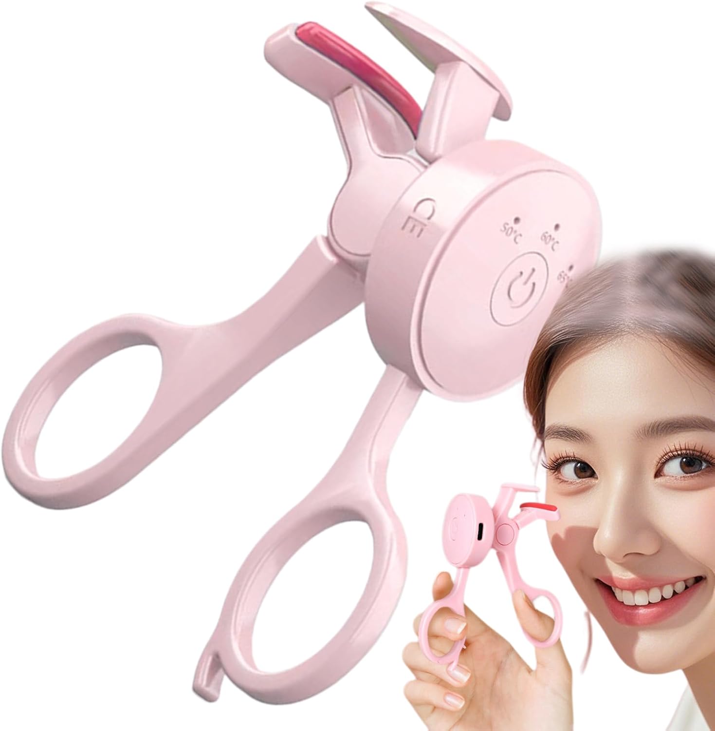 LASH CURLER WARMTE, Verwarmde wimper Cruller – Verstelbare temperatuur Lash Curling Tool,Elektrische wimpercruller met 3 verwarmingsmodi Verwarm snel voor make -upgereedschap