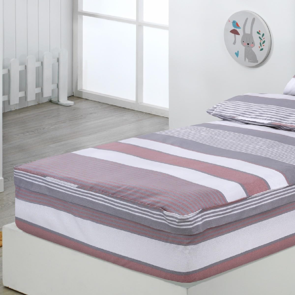 DHESTIA HOME Saco Nordico Infantil 4 Estaciones Ajustable con Cremallera Zarautz Nude Color Nude Talla Cama 90
