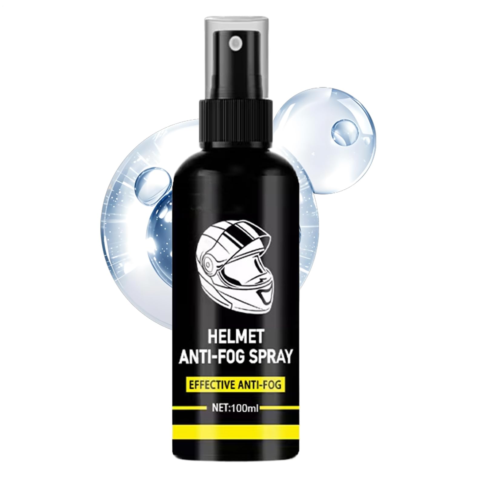 Anti Fog Spray for Glasses - 100ml Waterproof Long-lasting Safe Agent | Motorcycle Helmet Anti-fog Spray | for Mirrors Camping Daily Commute Adventure Travel Mountain Cycling Road Biking Wash