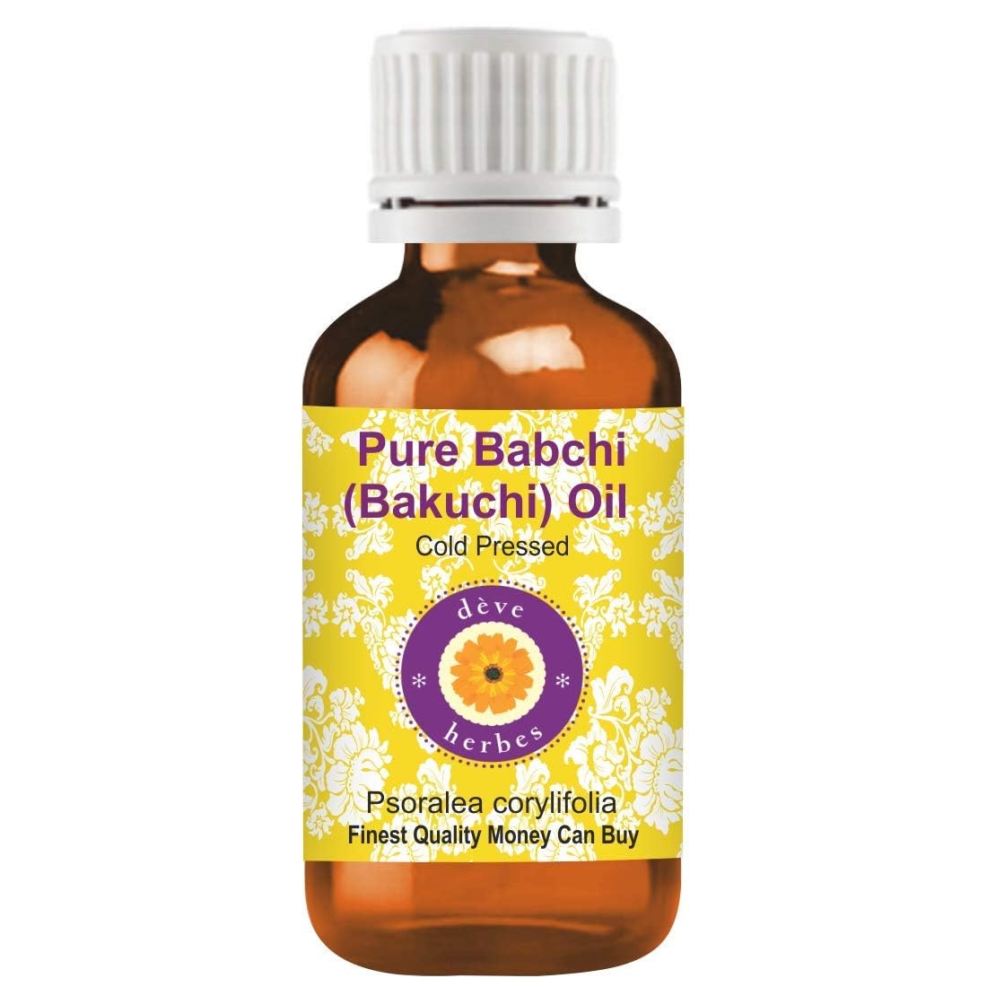 Deve Herbes Reines Babchi (Bakuchi) Öl (Psoralea corylifolia) Natürliche Therapeutische Qualität kaltgepresst 50ml (1.69 oz)