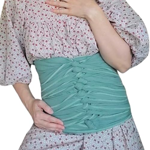 Miniatura 1 de Linen Cotton Bengkung Belly Wrap, Linen Cotton Fabric, Postpartum Belly Binding Cloth Wrap, Traditional Cloth Postpartum Wrap, 17 yards long, GOTS