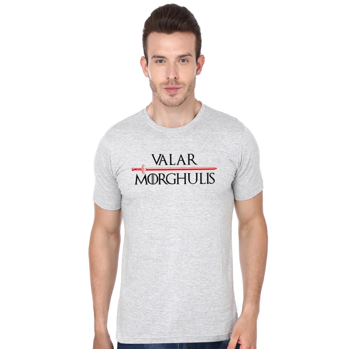 STATUS MANTRATshirt for Men Cotton | Half Sleeves Valar Printed Stylish Outfit