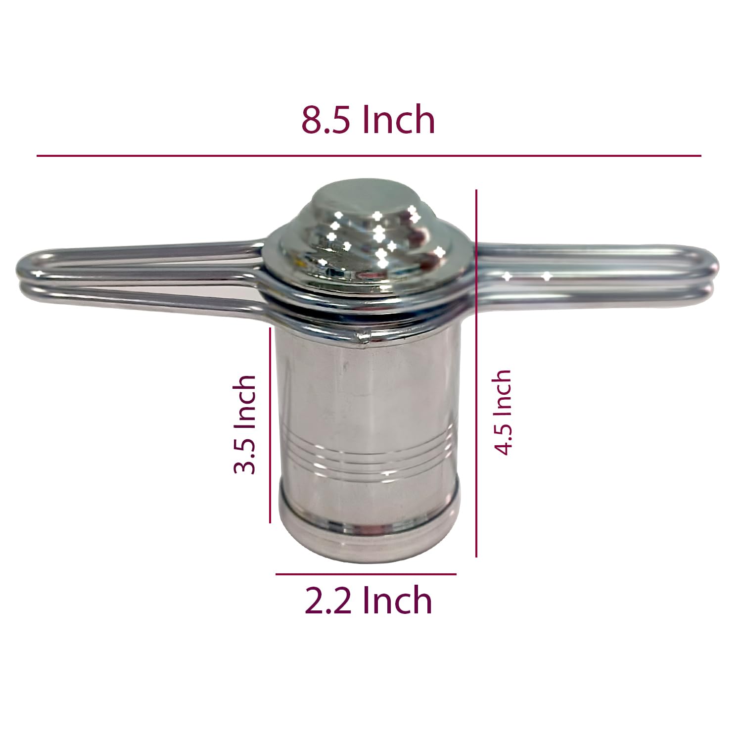 DBY Stainless Steel Press Sev Sancha Machine Press Murukku Maker Traditional Sorya Idiyappam Maker Kitchen Dough Press Dab sev Sancha with 6 Jali, DBY0232