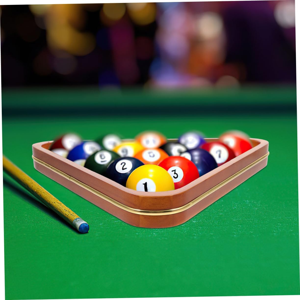 2pcs Solid Billiard Triangle Rack Pool Ball Organizer for Easy Setup and Transport Luxurious Design with Eco-Friendly Material for Home and Professional Use