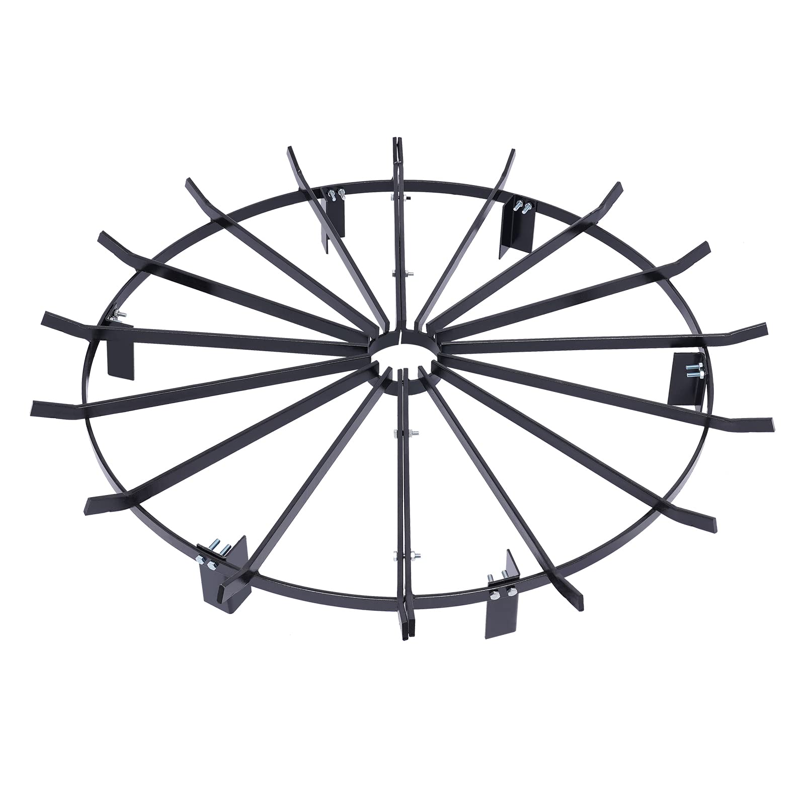 Buy SHIOUCY 36in Fire Grate Log Grate, Wagon Wheel Firewood Grates 18