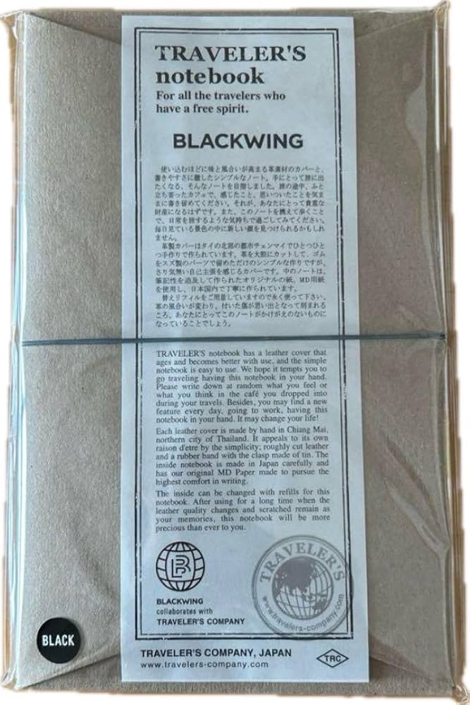 トラベラーズノート　BLACK WING Blackwing x TRAVELER'S COMPANY Kit | Blackwing602.com