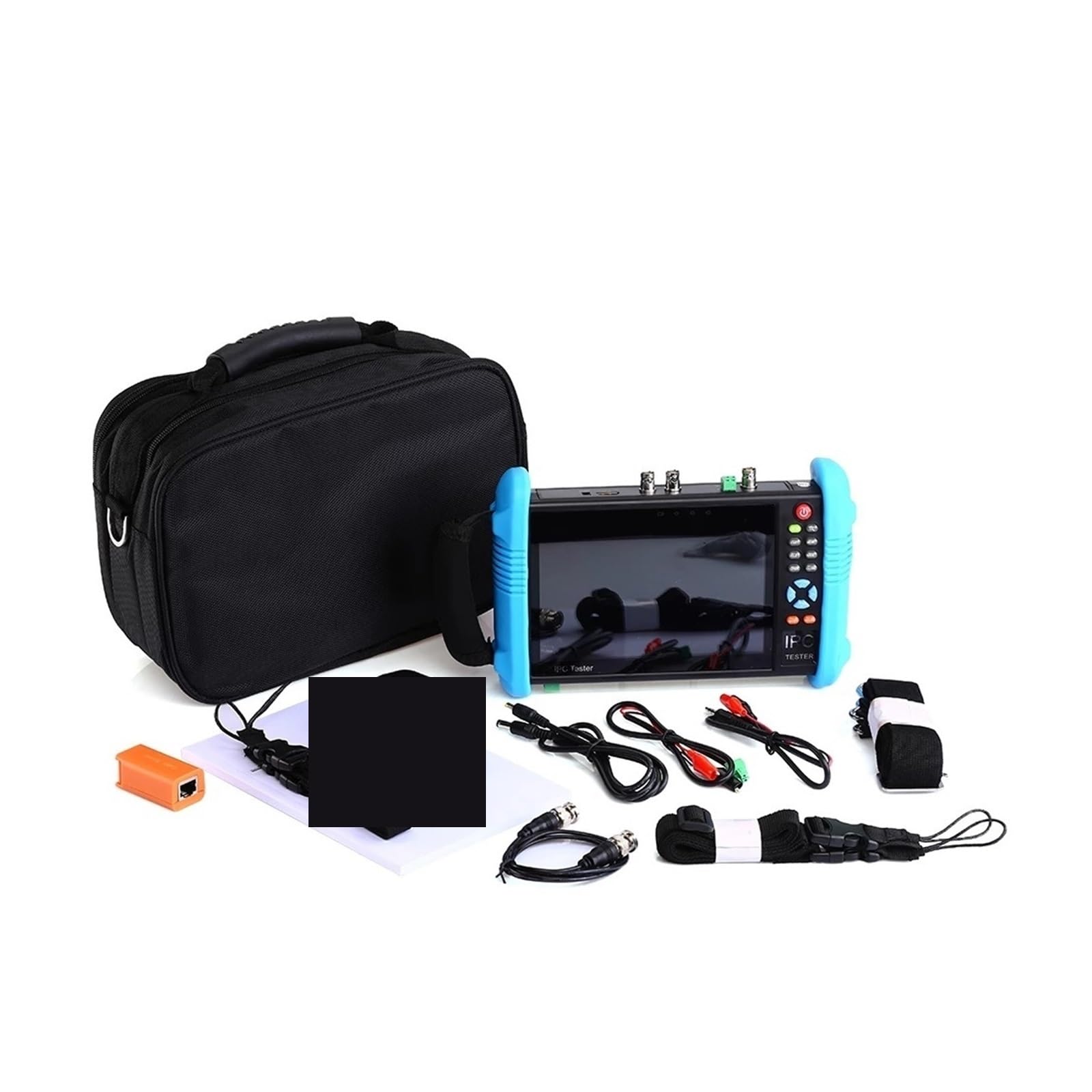 Tester CCTV, Tester for telecamera di sicurezza CCTV 6 in 1 da 7 pollici, supporta TVI8MP, CVI8MP, AHD8MP, EX-SDI8MP, tester portatile con uscita 12V