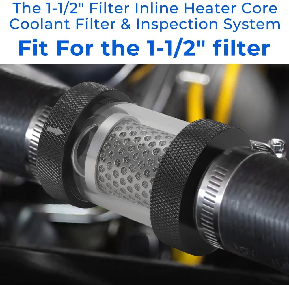 1-1/2" Universal Filter Inline Heater Core Coolant Filter