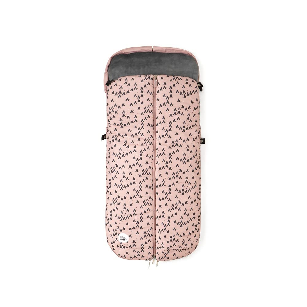 Saco Silla Paseo Universal, Saco Invierno Silla Paseo Universal, Desmontable con Cremallera, Cabezal Ajustable,Impermeable y Transpirable, fácil de Limpiar, Unisex (Montain Rosa) — view 3