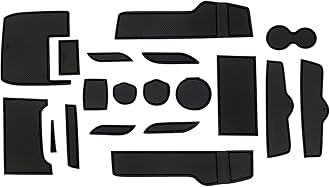 Asgohme Fit for Honda Civic 2016-2021 (Sedan) Accessories, Upgraded Custom Non-Slip Cup Holder Inserts, Center Console Liners, Door Pocket Pads, Interior Anti-Dust Liner Mats (21-PCS, Black Trim)