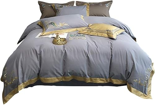 HARUE Bed Sheet Set Bedding Set Elastic Sheet Geometry Bedspread Double King Size Pillowcases Duvet Cover Set (Size  1.8M)