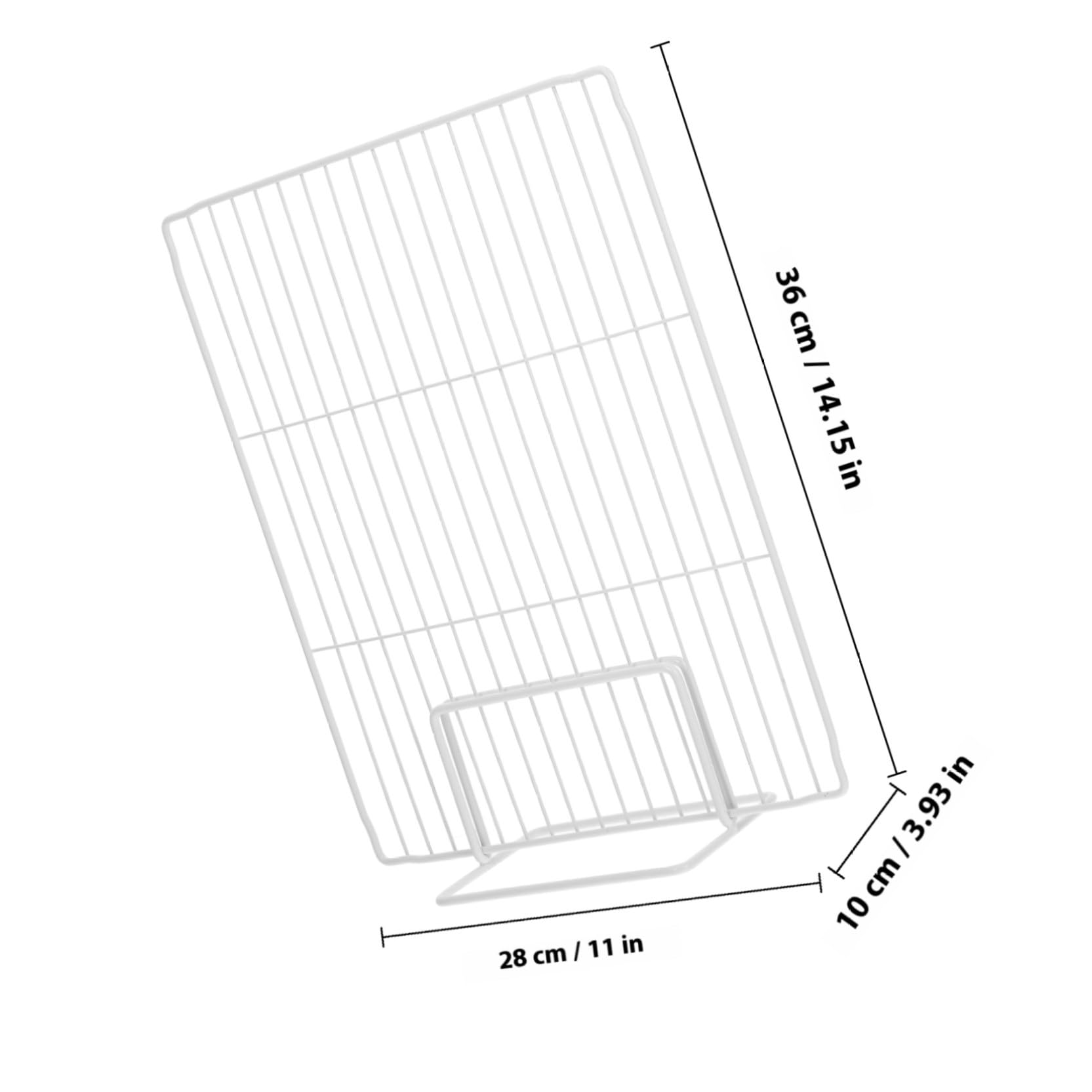 HOMSFOU Divisor para Congelador de Hierro Resistente 28x36 Cm, Organizador de Espacios para Refrigerador y Congelador, Estante de Repuesto para Almacenamiento en Cocina y Supermercado