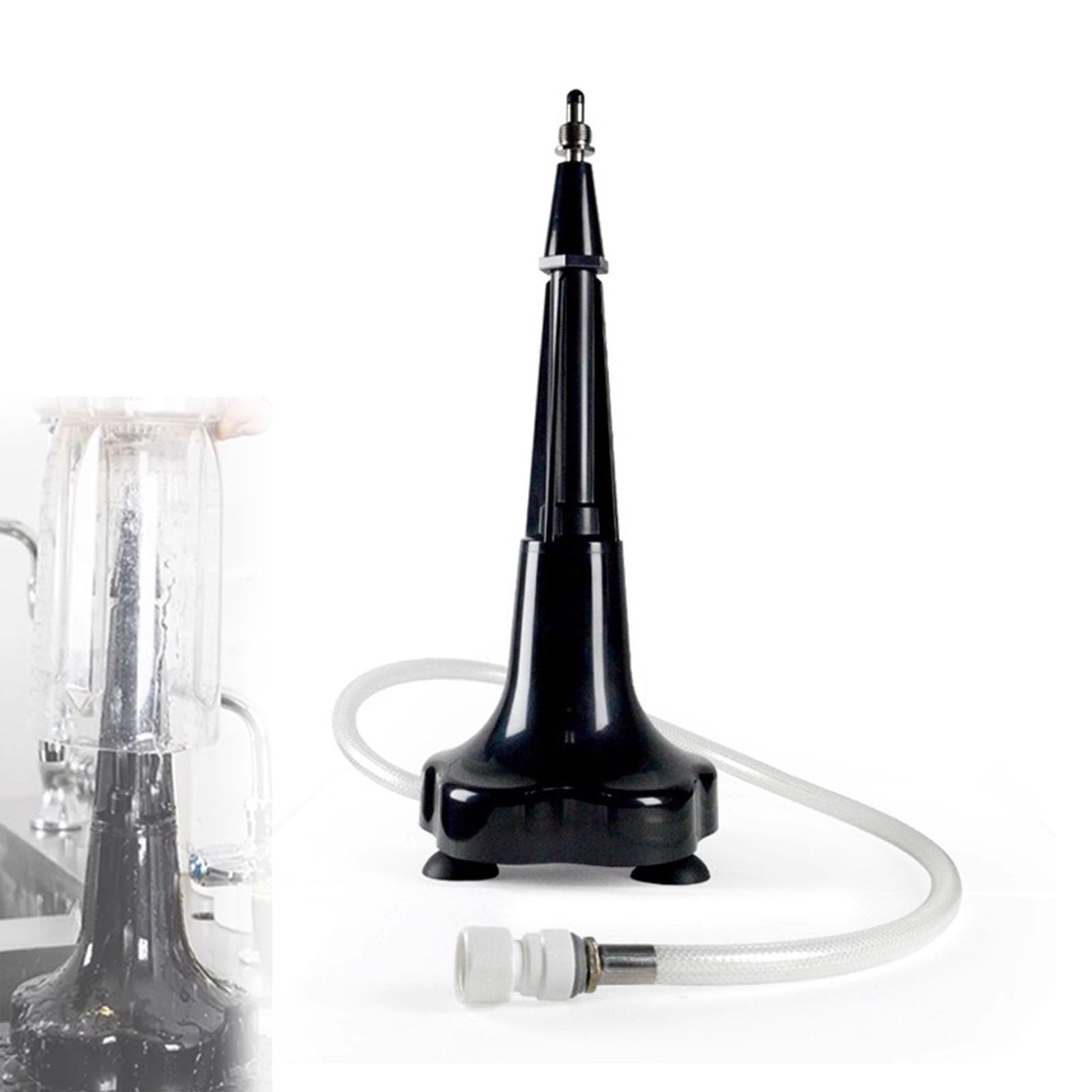 Fcttcd Blender Pitcher Rinser, Glass Rinser, High-Pressure Multi-Nozzle, for Coffee Shop, Restaurant & Home Kitchen Sink Installation