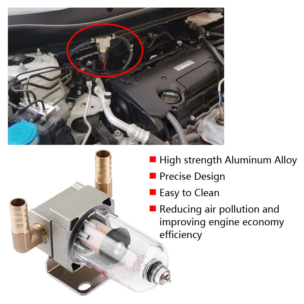 Serbatoio di recupero olio Trappola automatico Coppa universale olio Filtro Accessorio