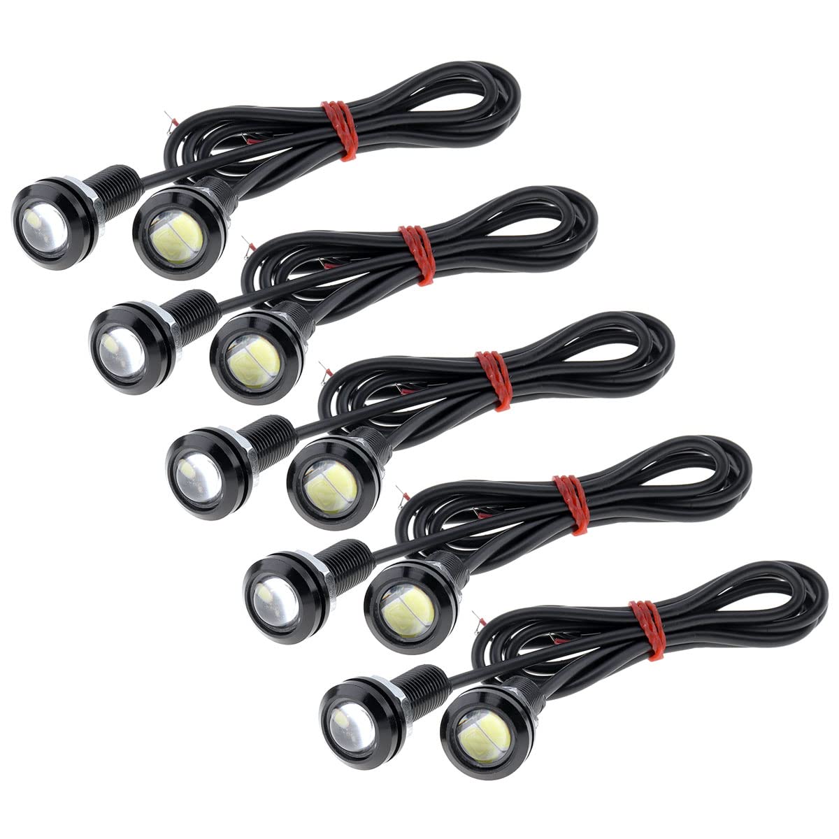 Diagram showing dimensions of the ePathChina 9W Eagle Eye LED light