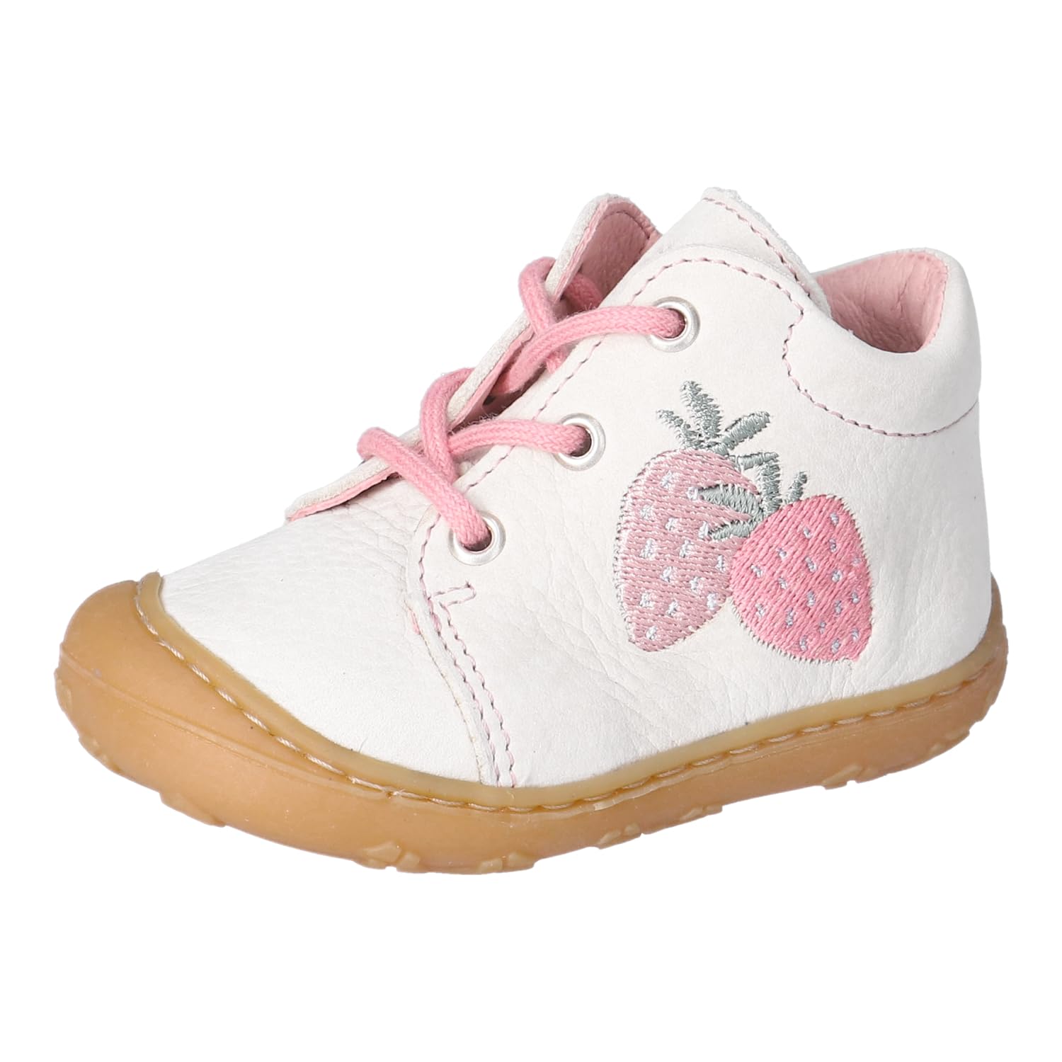 RICOSTA MECKI Child Boots, Width: Normal (WMS), Removable Insole, Terracare, Strawberries Offwhite 820, 22 EU