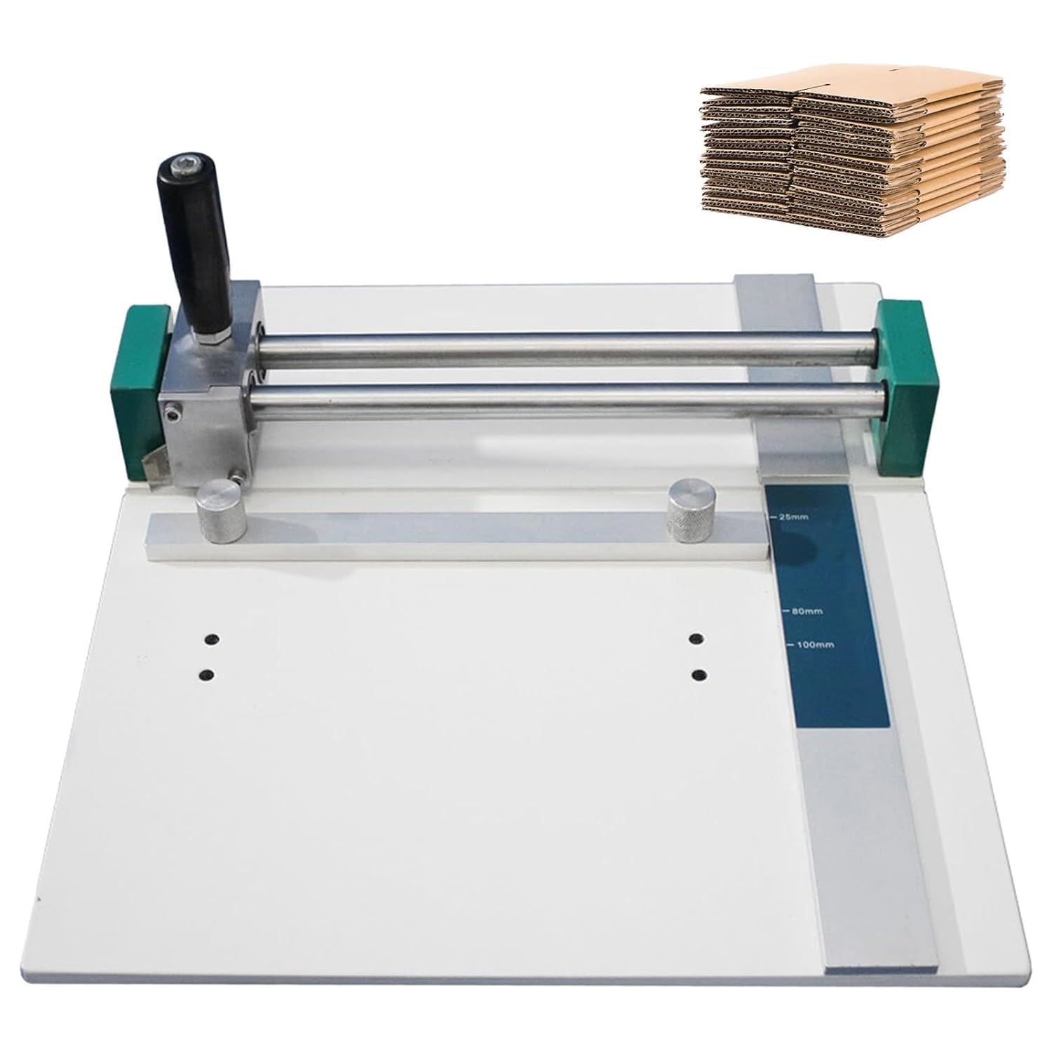 Taglierina manuale di campionamento per carta ondulata, campionatore di pressione dei bordi, taglio regolabile, per aziende di stampa, test di imballaggio