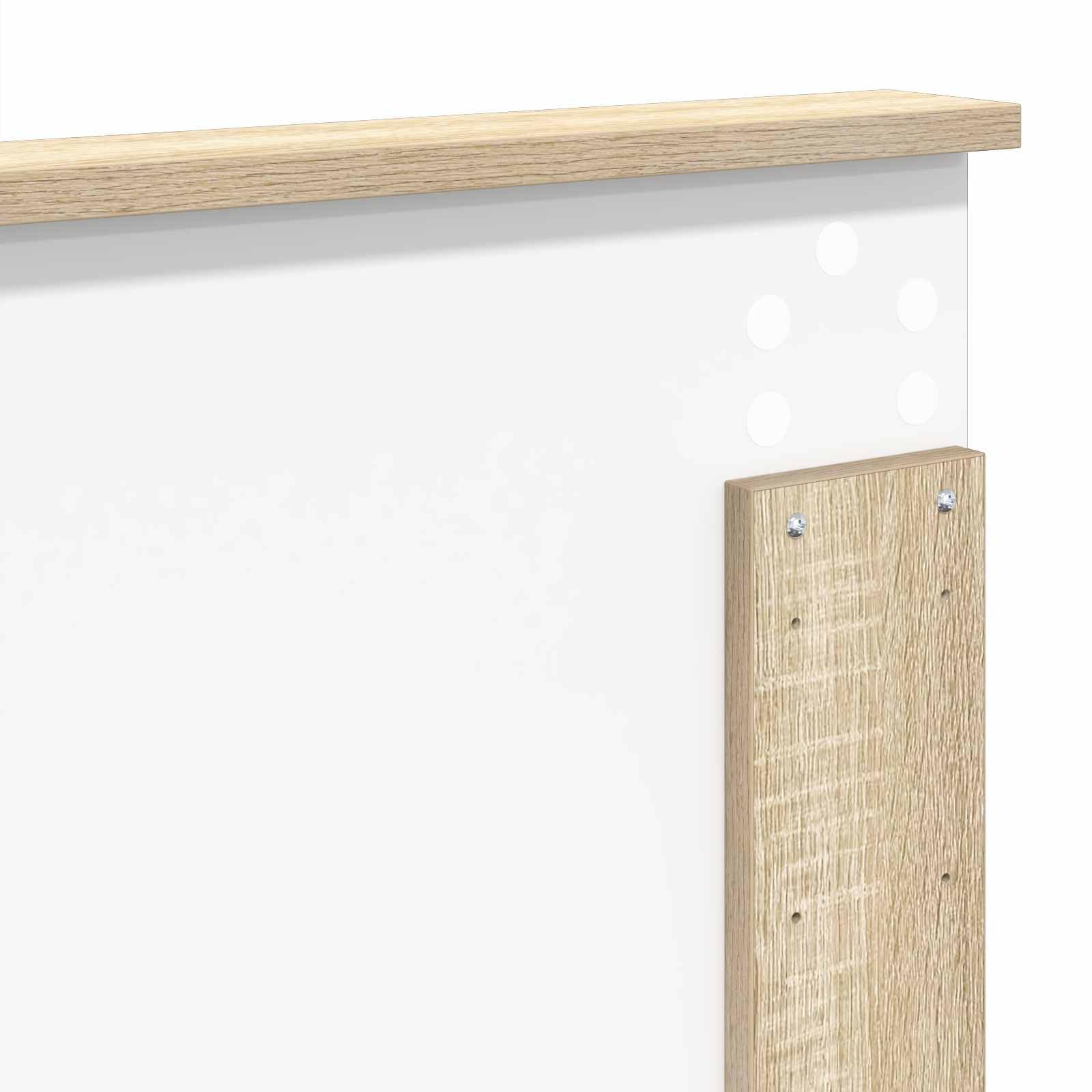 vidaXL Cabecero con cabecera Roble Sonoma 180 cm Madera contrachapada, Accesorios Elegantes para el Dormitorio, Decorativos Modernos, Zona de Descanso Comfy, diseño contemporáneo