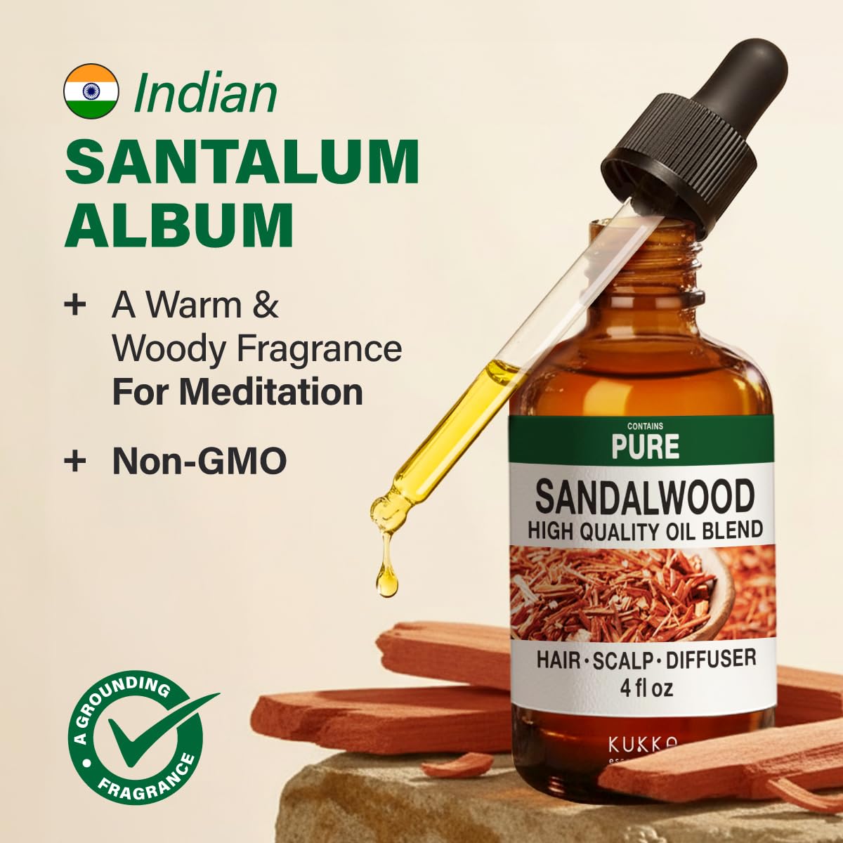 Amazon.com: 100% Pure Sandalwood Oil - 4 Fl Oz Sandalwood