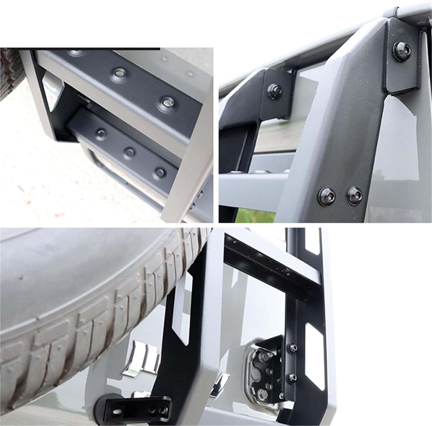 New Car Rear Door Ladder Compatible with Suzuki Jimny JB74 2019-2022 Tailgate Ladder Protective Frames