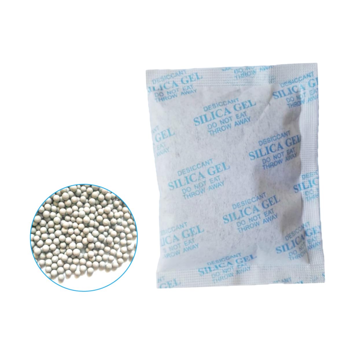 Déshumidificateur 100 Paquets 10g en Tissu Non Tissé Réutilisable Gel de Silice pour Absorption D'humidité Sûre Placards et Vêtements