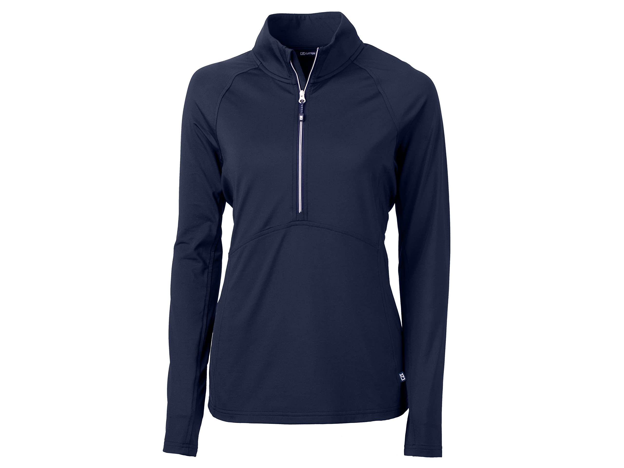 Cutter & Buck Women's Long Sleeve Adapt Eco Knit Half Zip Pullover Shirt, Navy Blue, 3X-Large