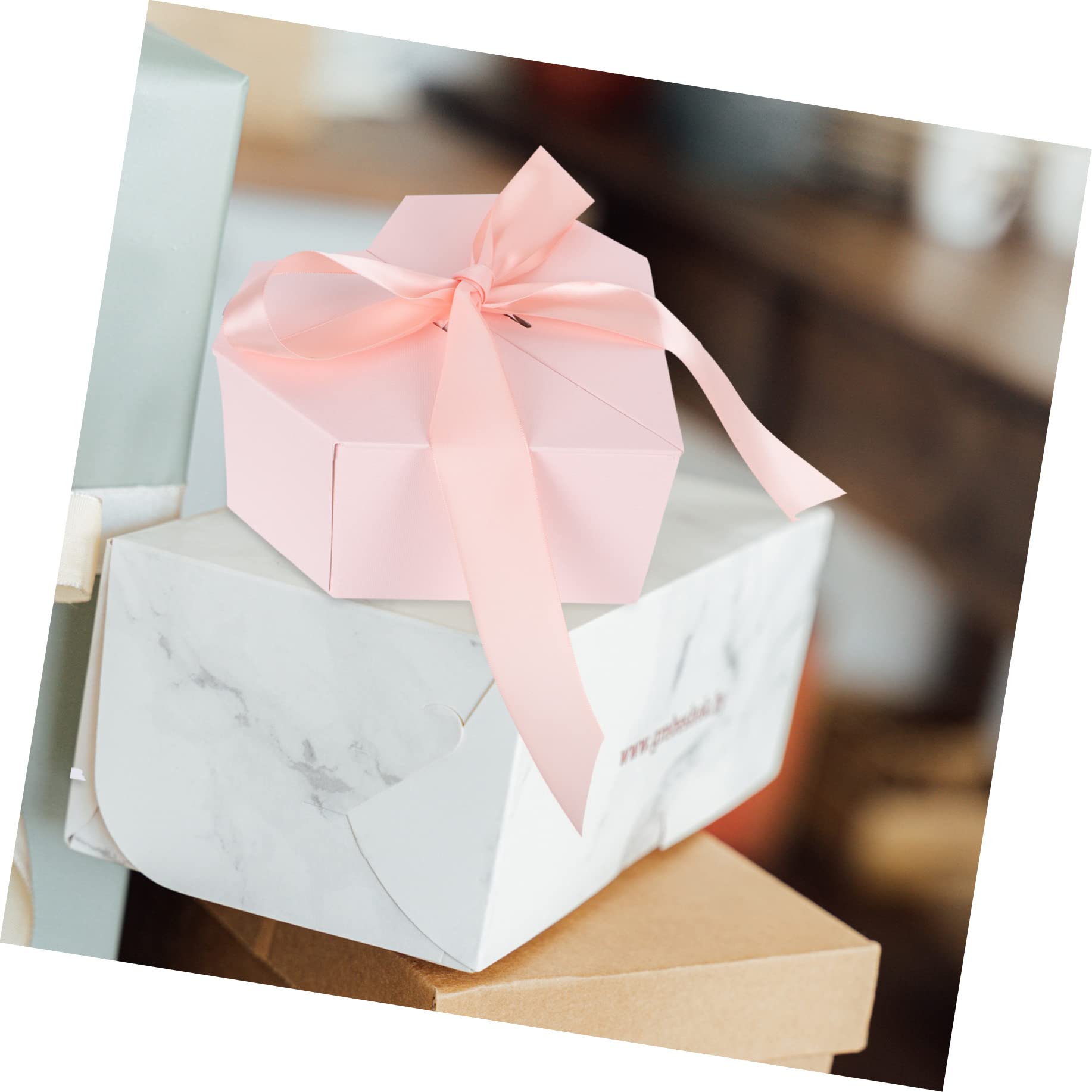 Alipis Tragbarer Koffer 2 Stk Liebe Geschenkbox Strumpffüller Schokolade Geschenkbox in Herzform Süßigkeitentasche Jahrgang Bonbonschokolade Hochzeitsbedarf Brautjungfer Polyester Papier