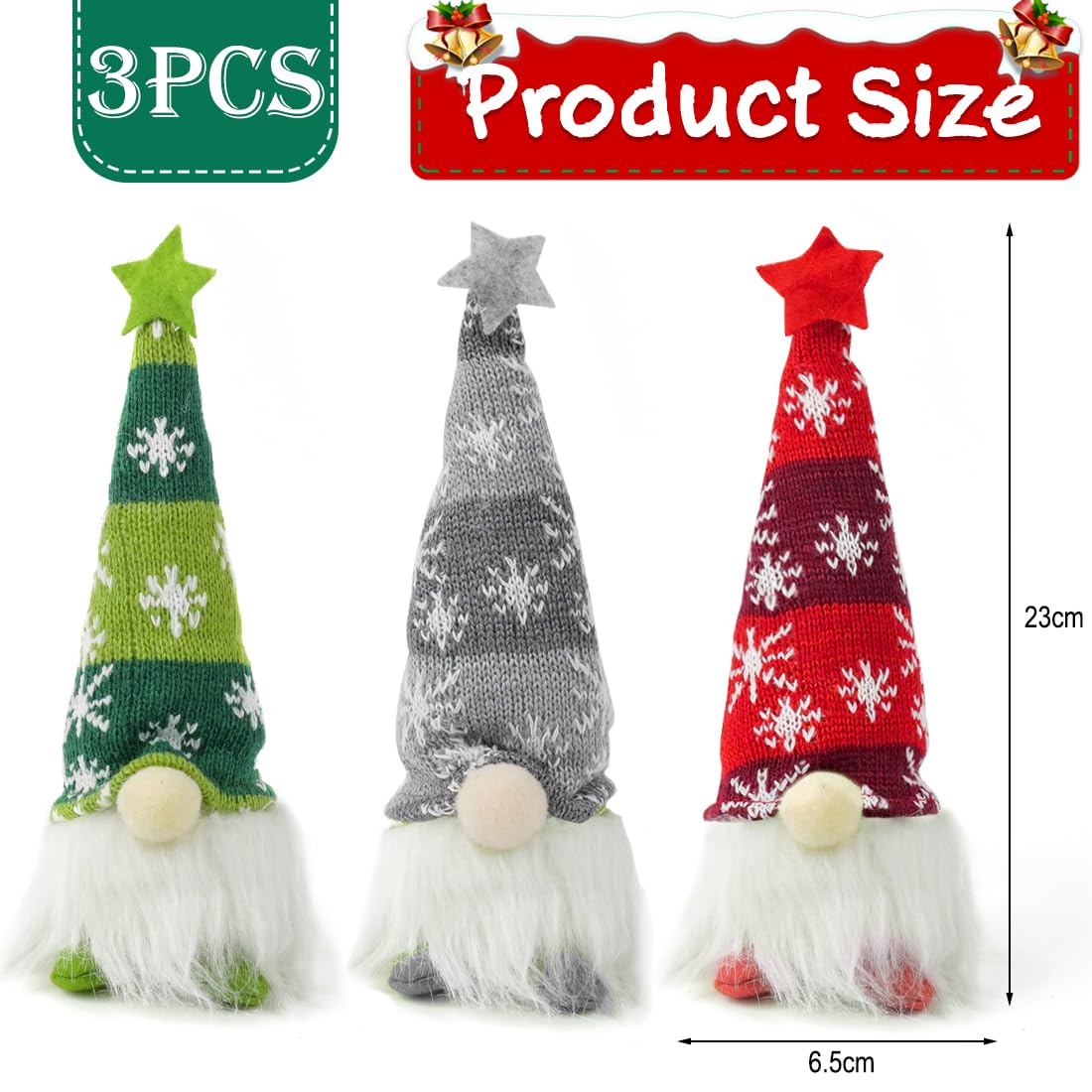 10 Stück Weihnachtswichtel Weinflaschenhüllen – Rot, 22 Cm, Aus Vliesstoff, Für Weihnachtsdekoration