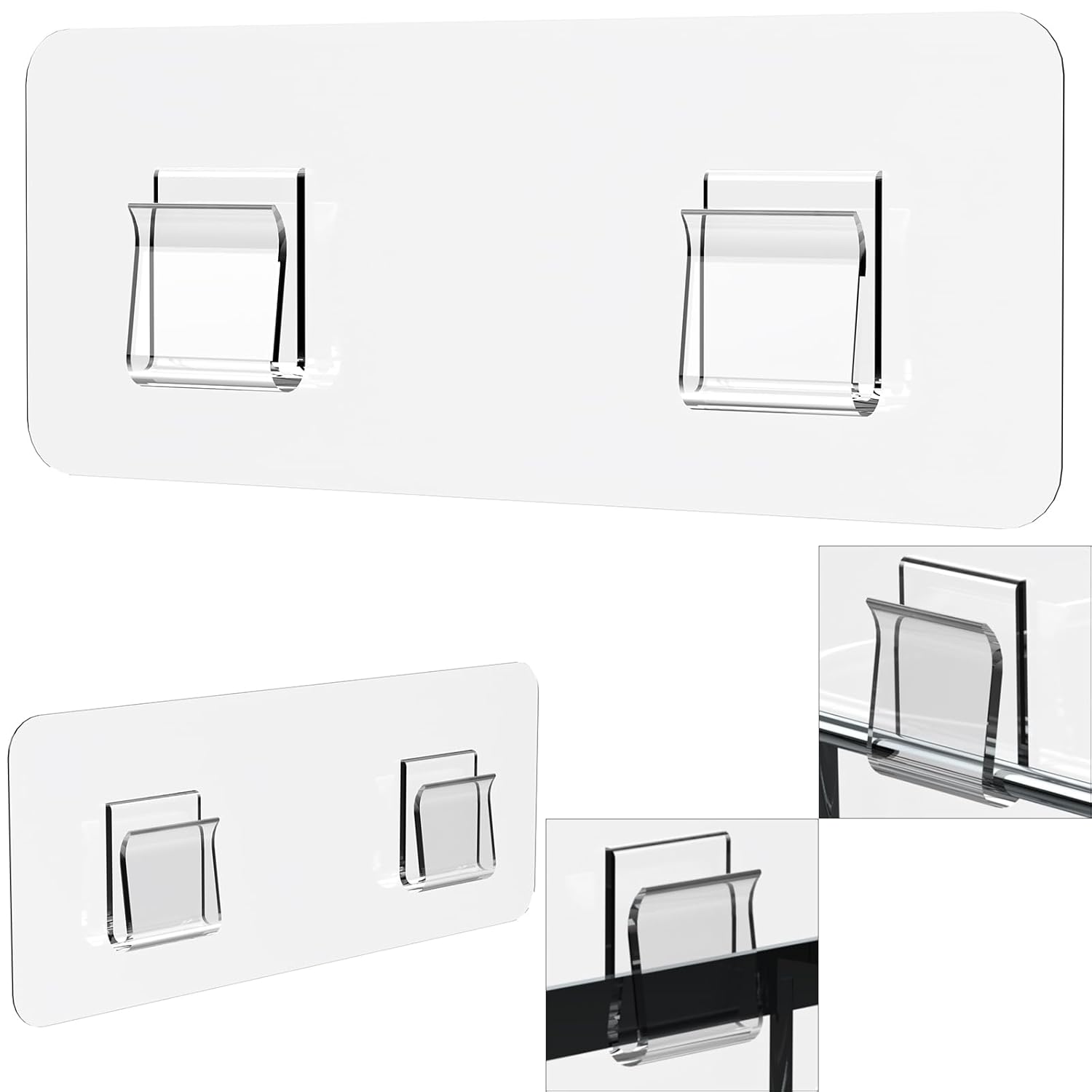 Jovware Shower Caddy Adhesive Replacement Sticker Shower Adhesive Strip Adhesive Hook Bathroom Storage Shelf Organizer Sticker Adhesive Pads
