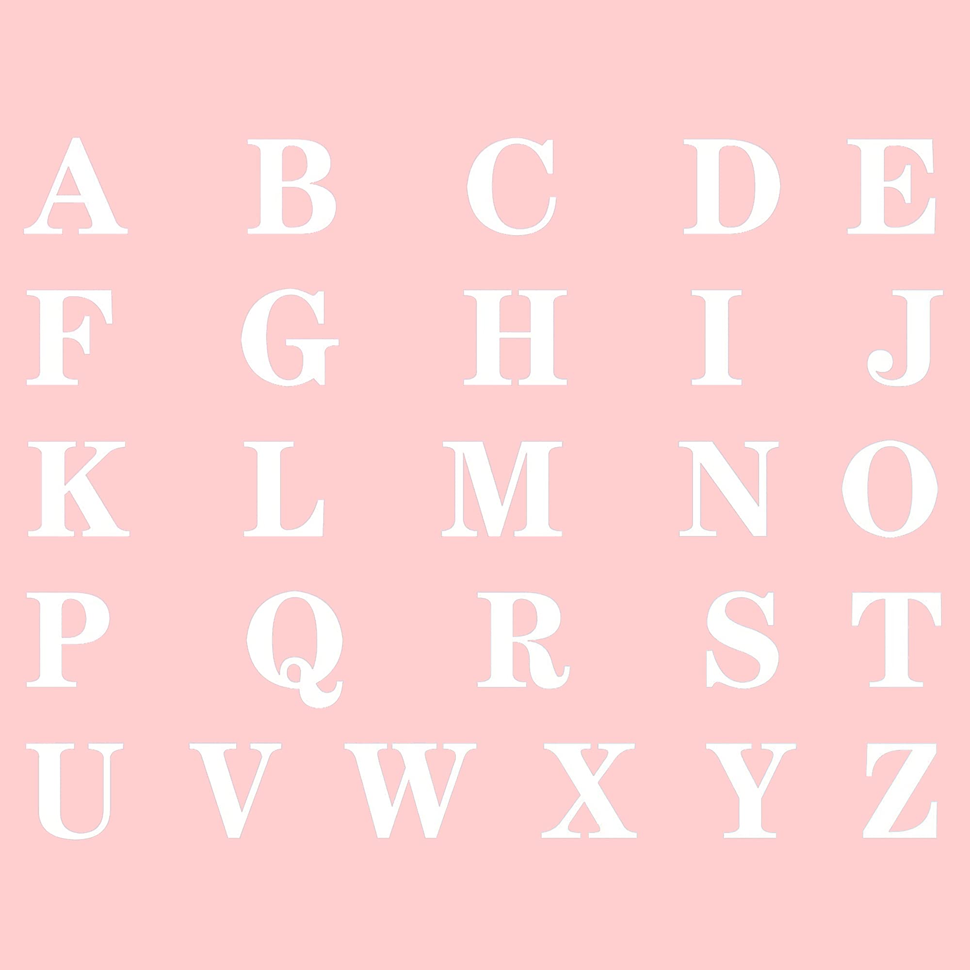 26 Pcs A to Z Letter Stickers for Balloon Box Deoration White Letter Stickers Baby Shower Decorations Box for Girl Boy for Theme Party Supplies Decoration/Birthday/Baby Shower