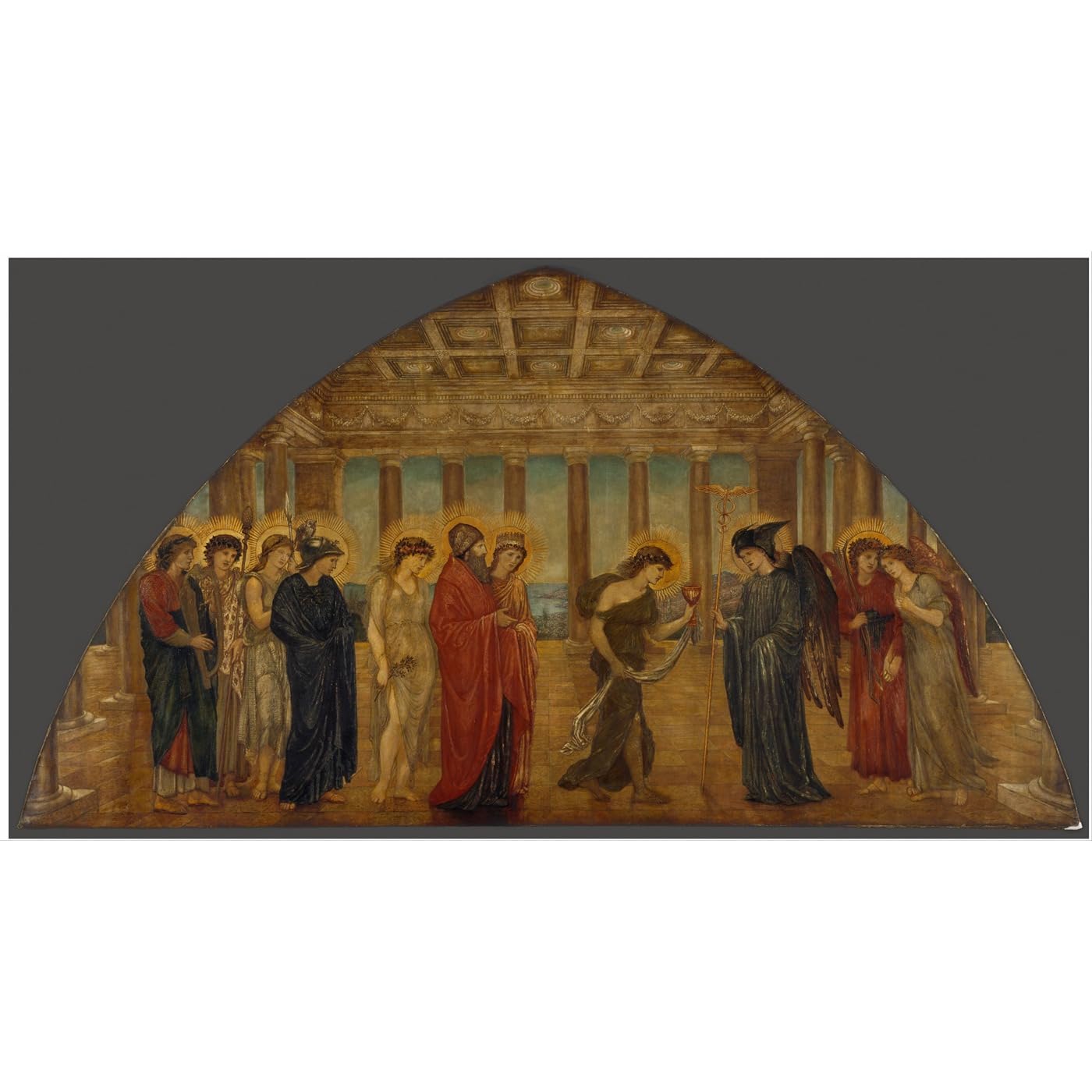 Poster Edward Burne-Jones Cupidon et Psyché grand format 76x101 cm imprimé