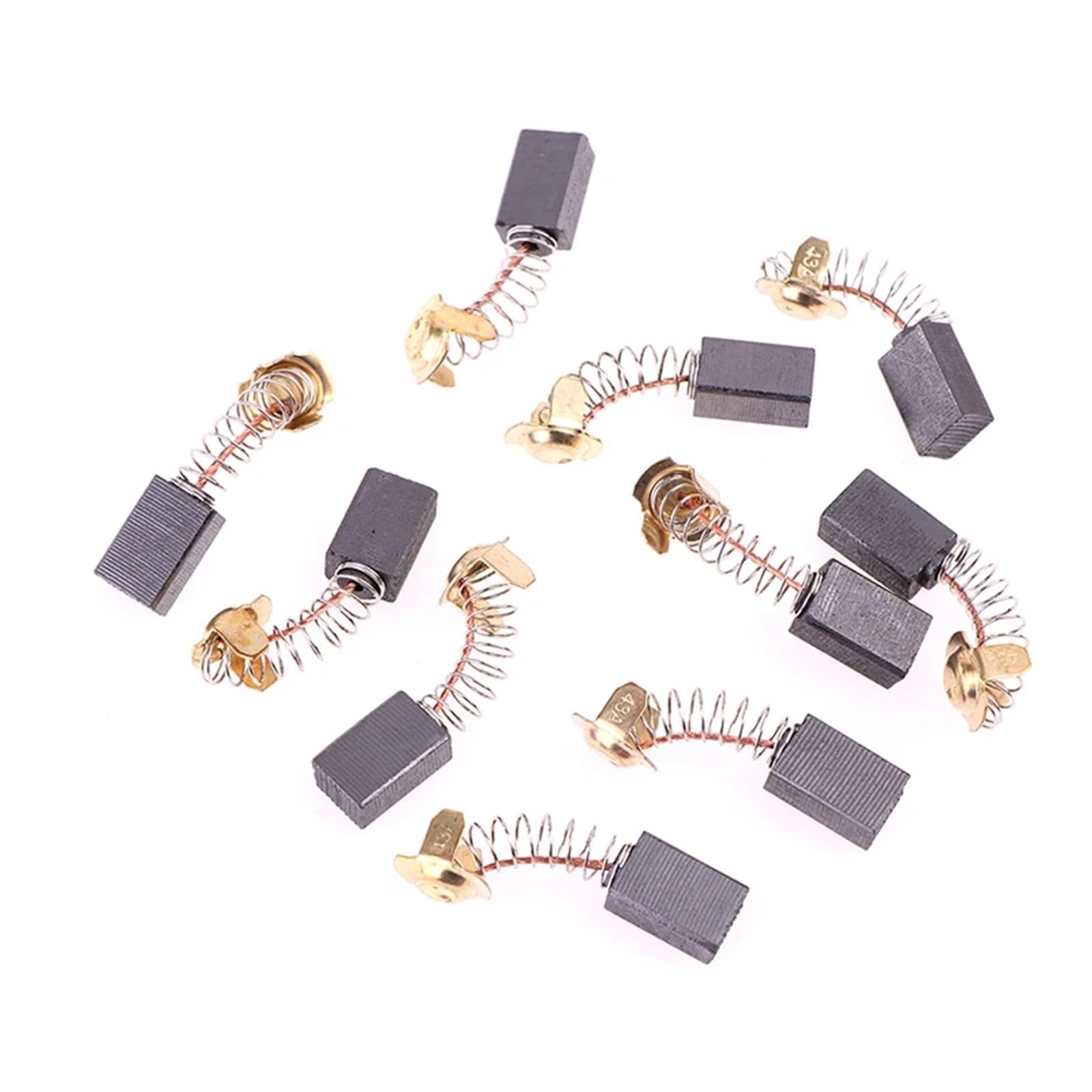 Spazzole di carbone per motore elettrico, 200 pezzi, spazzole in carbonio per smerigliatrice angolare, spazzole di carbone 7 x 11 x 17 mm, ricambi per utensili elettrici