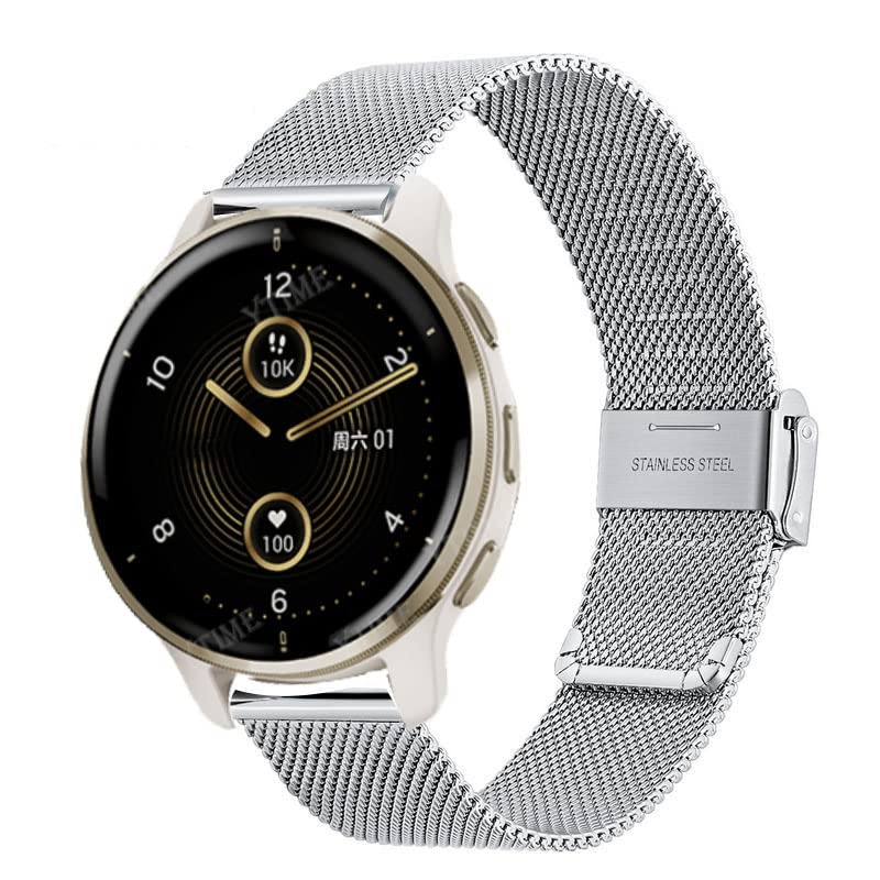 Bracelet en métal de qualité pour Garmin Forerunner et Venu - 7