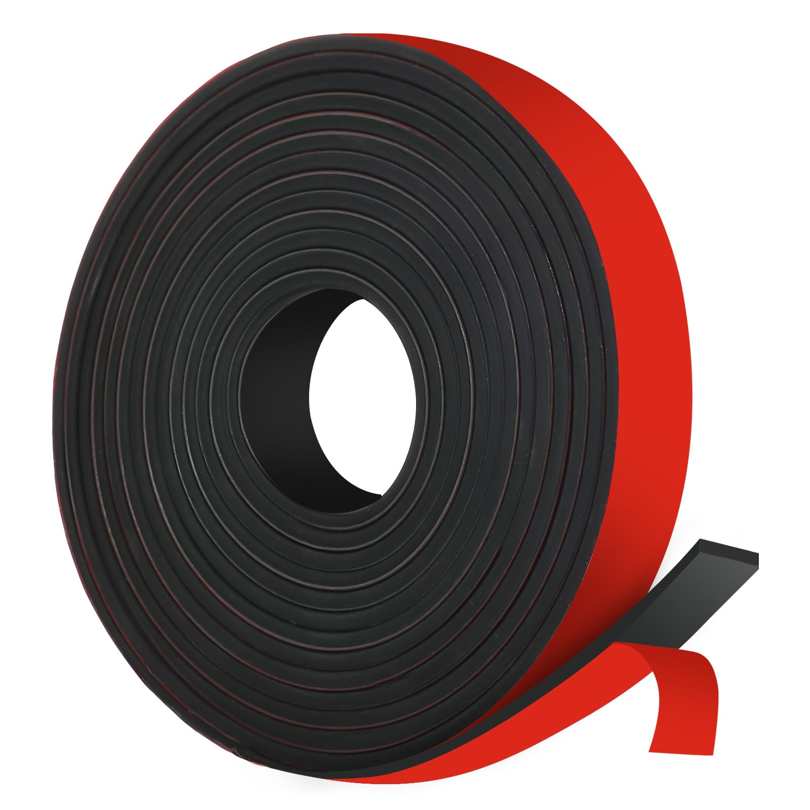 Phiocxem Neoprene Solid Rubber Strips Self Adhesive Rubber Sheet,Rolls & Strips with Adhesive Backing for Matting Padding,Insulation Cushion,DIY