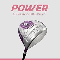 Vista 4 de Precise M5 - Juego completo de palos de golf para mujer – Juego completo para diestros con conductor de titanio, SS Fairway e híbrido, hierros de 5