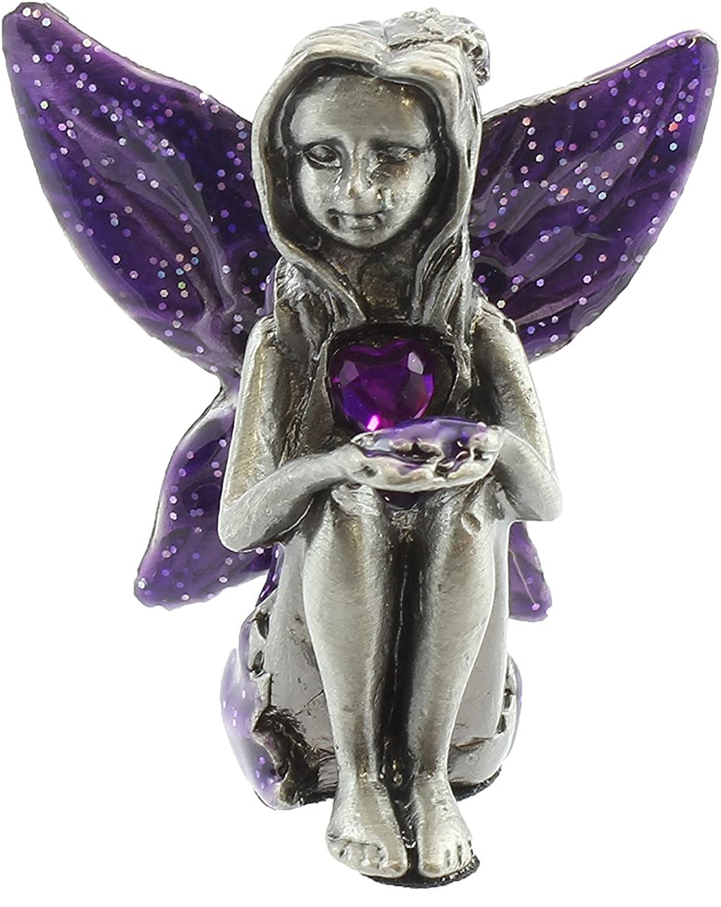 Birthday Collection, Pewter Birthstone Fairy - February